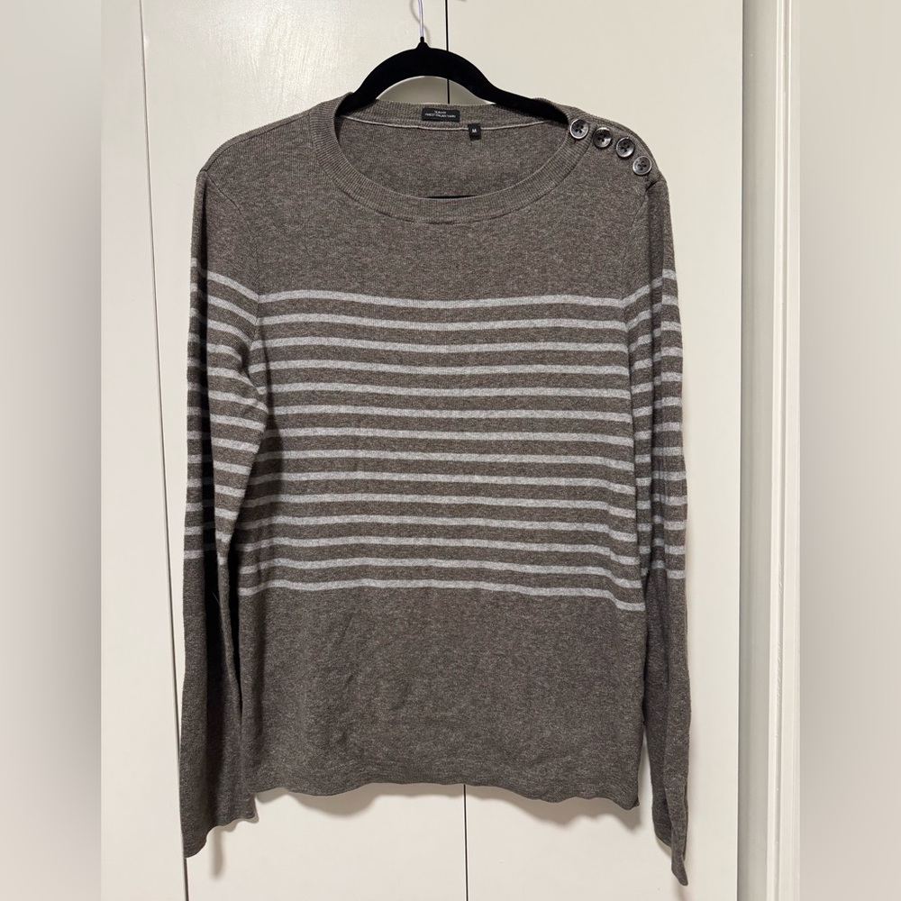 Boss Heathered Brown Knit Sweater